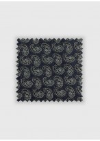 Cravate en soie à motif cashmere Emmanuelle Khanh -Cashmere anthracite