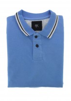 Polo classique Emmanuelle Khanh-Bleu horizon