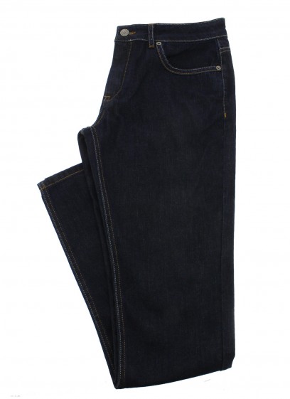 Jean regular fit en denim bleu brut Emmanuelle khanh
