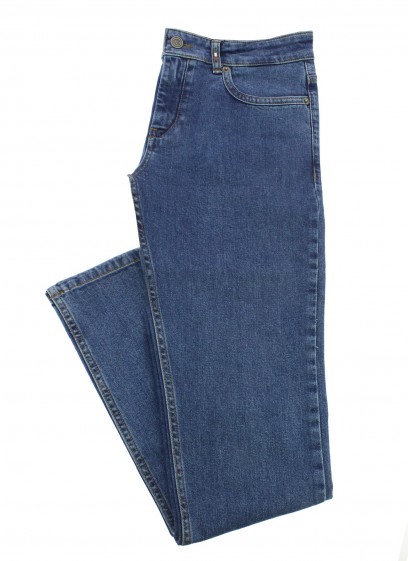 Jean regular fit en denim indigo Emmanuelle khanh