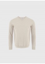 Pull col V en laine Emmanuelle khanh_31 - Beige clair