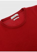 Pull col rond en laine Emmanuelle Khanh_ 50 - Rouge