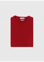 Pull col rond en laine Emmanuelle Khanh_ 50 - Rouge