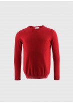 Pull col rond en laine Emmanuelle Khanh_ 50 - Rouge