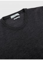 Pull col rond en laine Emmanuelle Khanh_ 24 - Gris anthracite