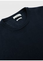 Pull col rond en laine Emmanuelle Khanh_ 88 - Bleu marine