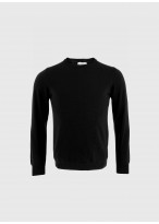 Pull col rond en laine Emmanuelle Khanh_ 01 - Noir