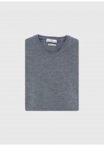 Pull col rond en laine Emmanuelle Khanh_ 22 - Gris moyen