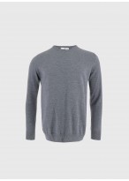 Pull col rond en laine Emmanuelle Khanh_ 22 - Gris moyen