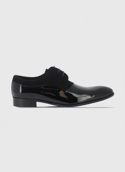 Derby bi-matière Emmanuelle Khanh_01 - Noir