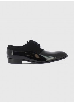 Derby bi-matière Emmanuelle Khanh_01 - Noir