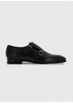 Double buckle  leather shoe by Sevenson 