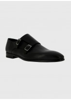 Double buckle  leather shoe by Sevenson 