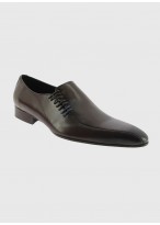 Richelieu asymétrique en cuir Emmanuelle Khanh-Marron - 6558