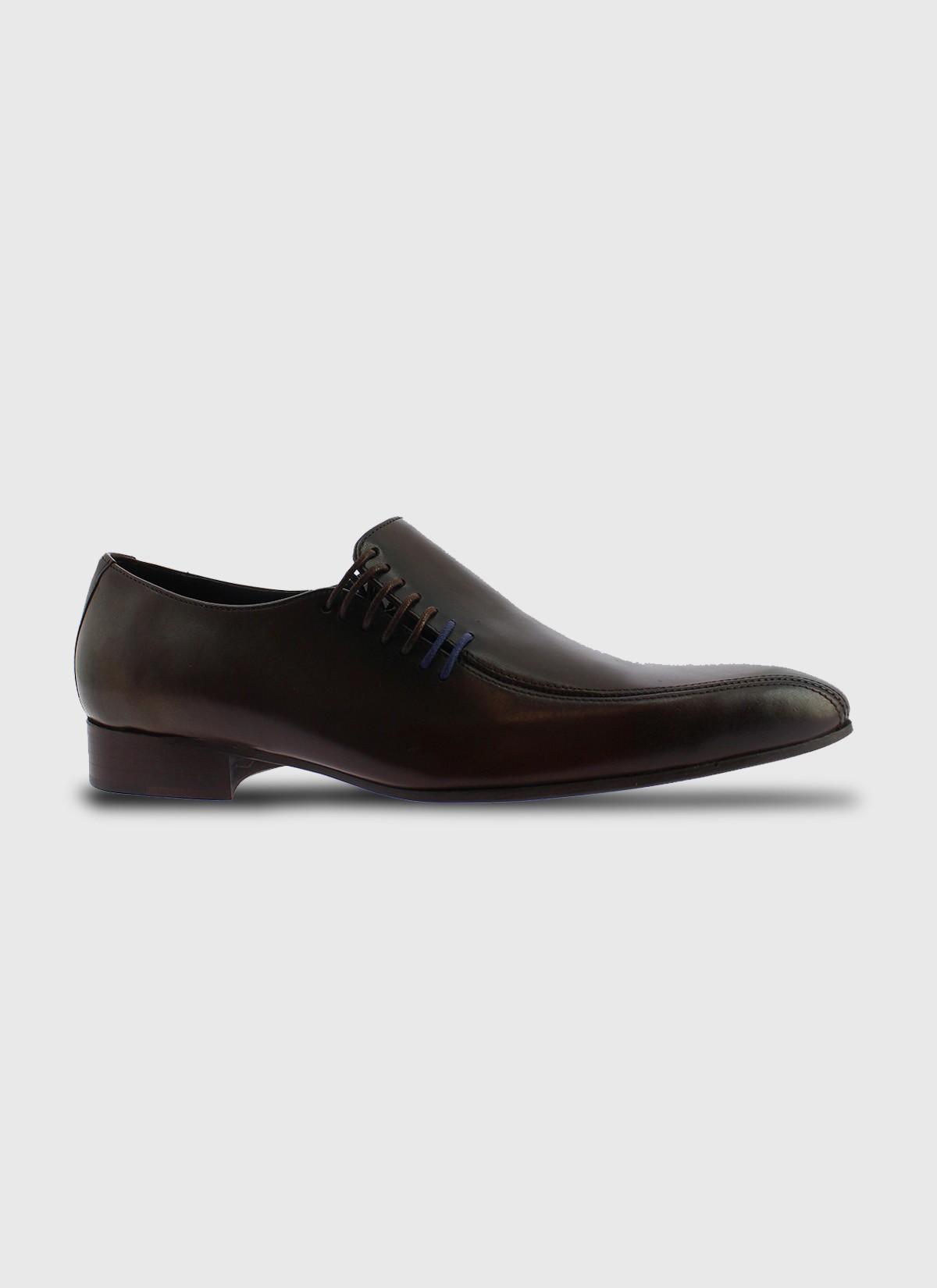 Richelieu asymétrique en cuir Emmanuelle Khanh-Marron - 6558