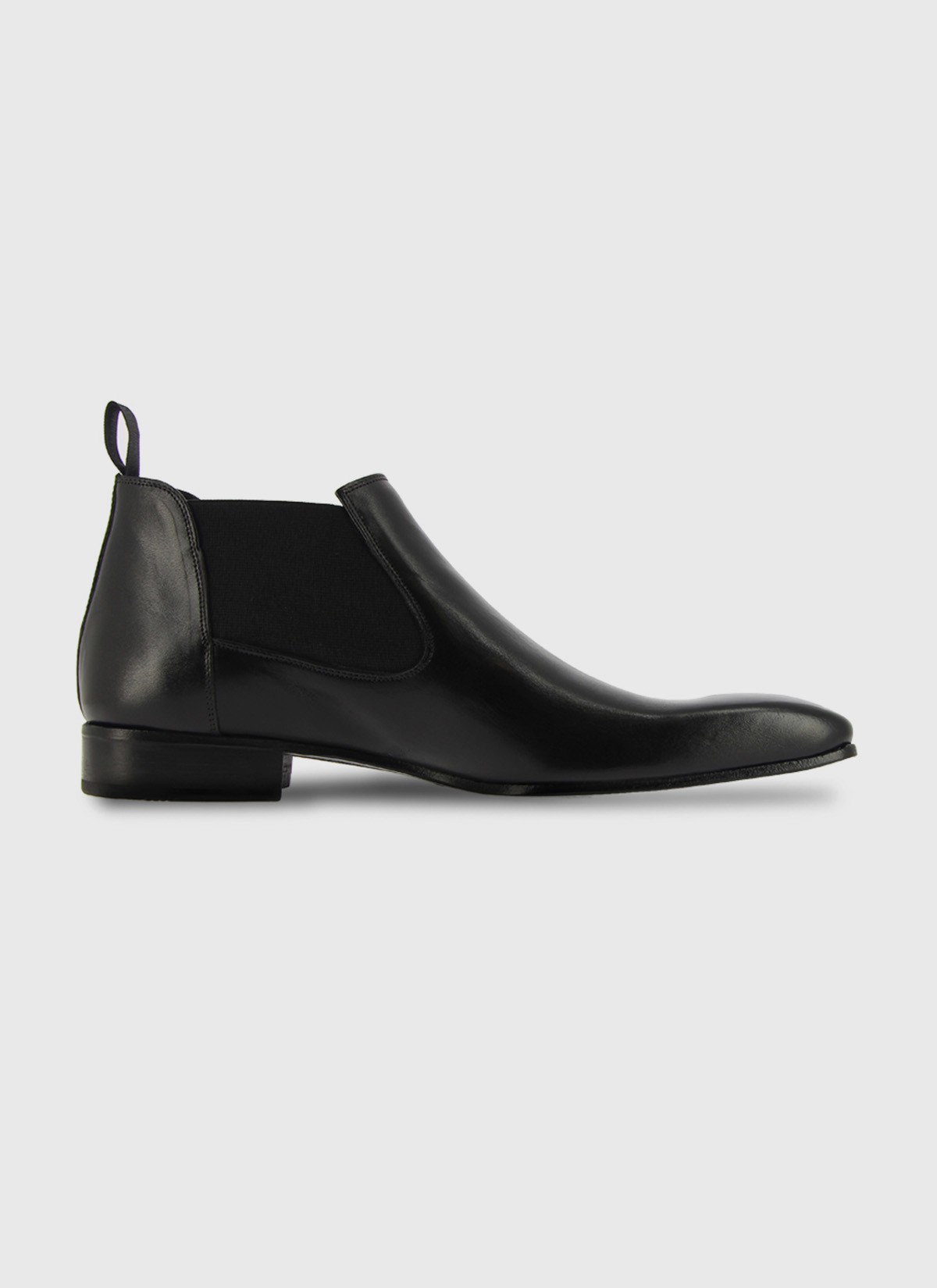 Bottines chelsea en cuir Emmanuelle Khanh_ 01 Noir
