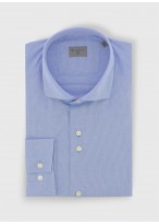 Chemise regular col italien Stanbridge-BLEU03