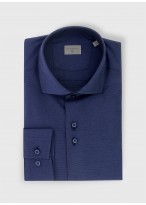 Chemise regular col italien Stanbridge-MARINE