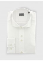 Chemise regular col italien Stanbridge-BLANC01