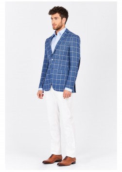 Veste slim fit Lanificio F.ILLI Cerruti DAL 1881-Bleu - 2910/4/3