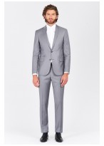 Costume Slim Fit T.G di Fabio-Gris clair - 61U60-1-75