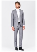Costume Slim Fit T.G di Fabio-Gris clair - 61U60-1-75