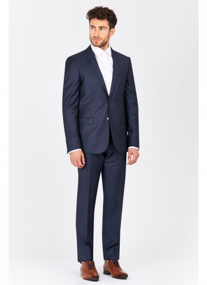 Costume slim fit T.G di Fabio-Bleu marine - 13F62/21/6