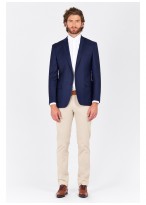 Veste slim fit Lanificio F.ILLI Cerruti DAL 1881-Bleu - 2801/30