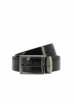 Ceinture en cuir vernis boucle à ardillon Emmanuelle Khanh