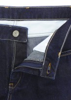 Jean regular fit en denim bleu brut Emmanuelle khanh
