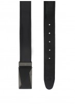 patent leather belt with metal plaque Emmanuelle Khanh