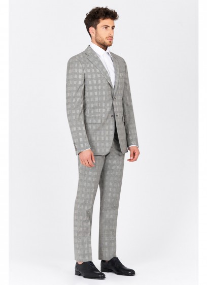 Costume regular fit T.G di Fabio -Gris - 66F52-130-1