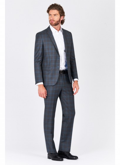 Costume regular fit Stanbridge-Gris - 41910-B2