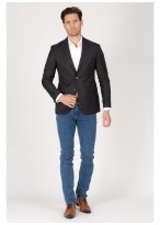Veste slim fit Emmanuelle khanh-Gris anthracite - 15433-22