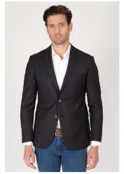 Veste slim fit Emmanuelle khanh-Gris anthracite - 15433-22
