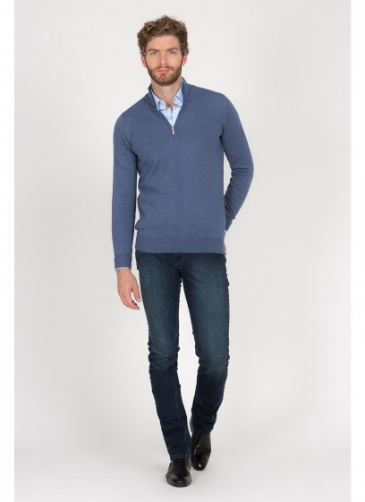 Jean regular fit en denim délavé Emmanuelle khanh