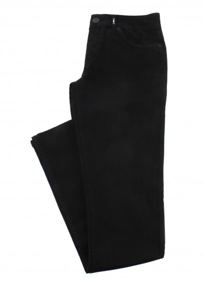 Jean regular fit en denim teint  Emmanuelle khanh-Noir