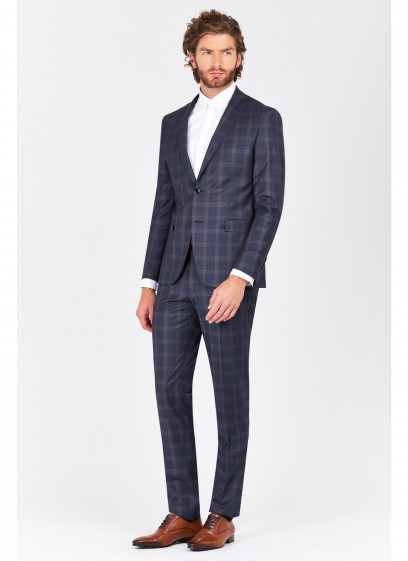 Costume slim fit Emmanuelle Khanh _ Bleu marine - 1446/7