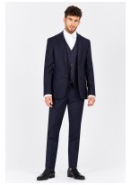 Costume slim fit Emmanuelle Khanh _ Bleu marine - 50043/505