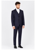 Costume slim fit Emmanuelle Khanh _ Bleu marine - 50043/505