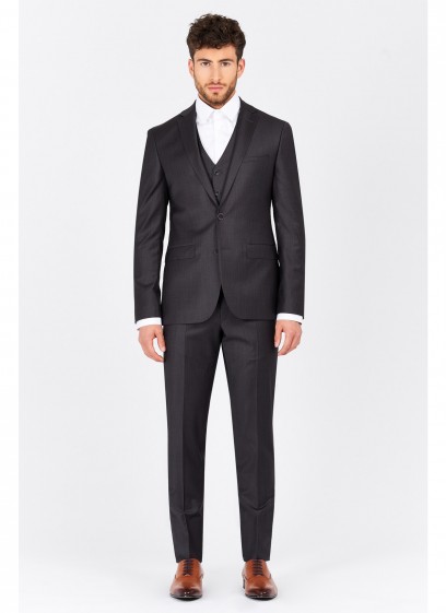 Costume slim fit Emmanuelle Khanh-Gris - 50063/107