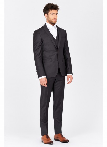 Costume slim fit Emmanuelle Khanh-Gris - 50063/107