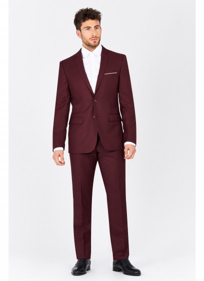Costume slim fit Sevenson _ Bordeau - 1798/983