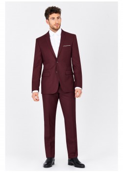 Costume slim fit Sevenson _ Bordeau - 1798/983