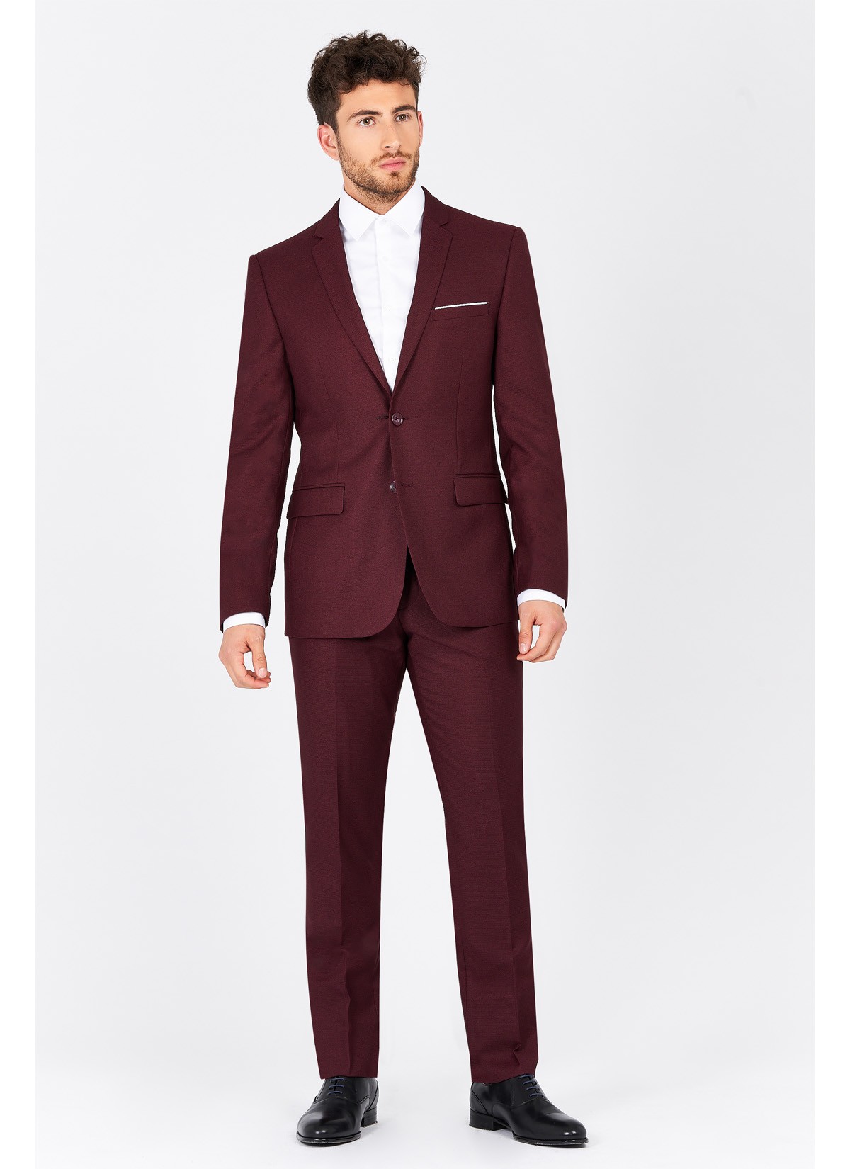 Costume slim fit Sevenson _ Bordeau - 1798/983