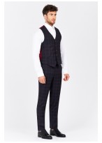 Gilet slim fit Emmanuelle Khanh _ Bleu - 48839/506