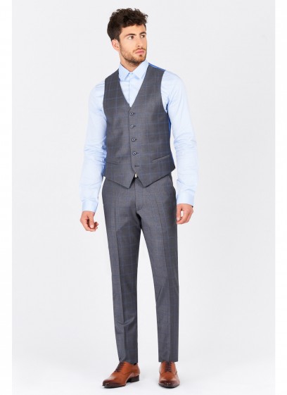 Gilet slim fit Emmanuelle Khanh _ Gris - 50042/101