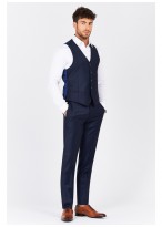 Gilet slim fit Emmanuelle Khanh _ Bleu marine - 50063/505