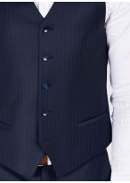 Gilet slim fit Emmanuelle Khanh _ Bleu marine - 50063/505