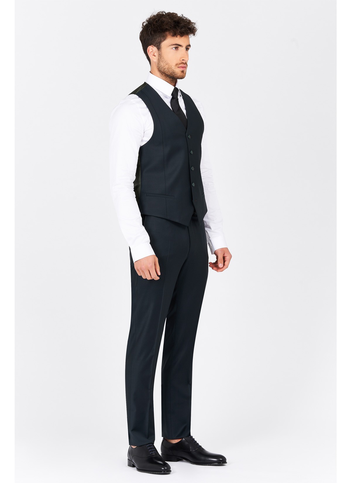 Gilet slim fit Emmanuelle Khanh _ Gris - 50065/309